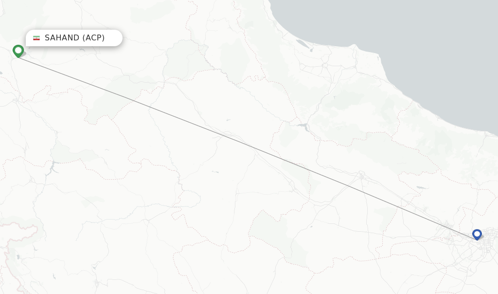 Sahand flight map