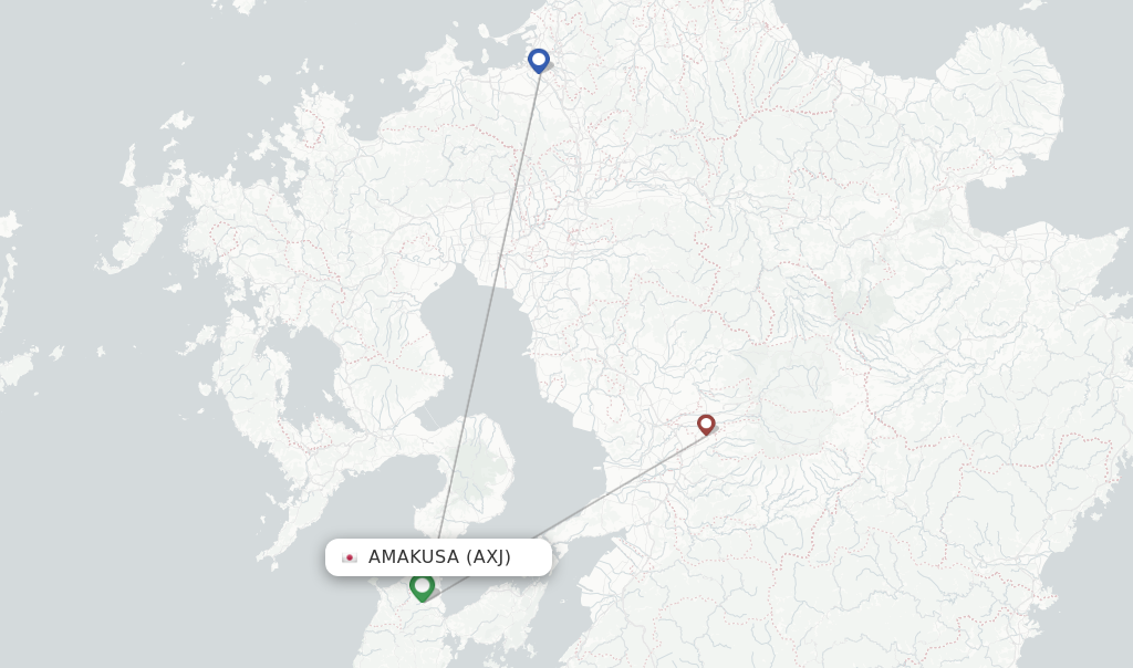 Amakusa flight map