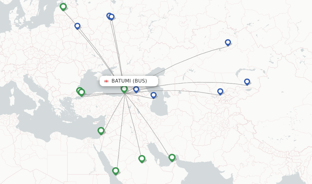 Batumi flight map