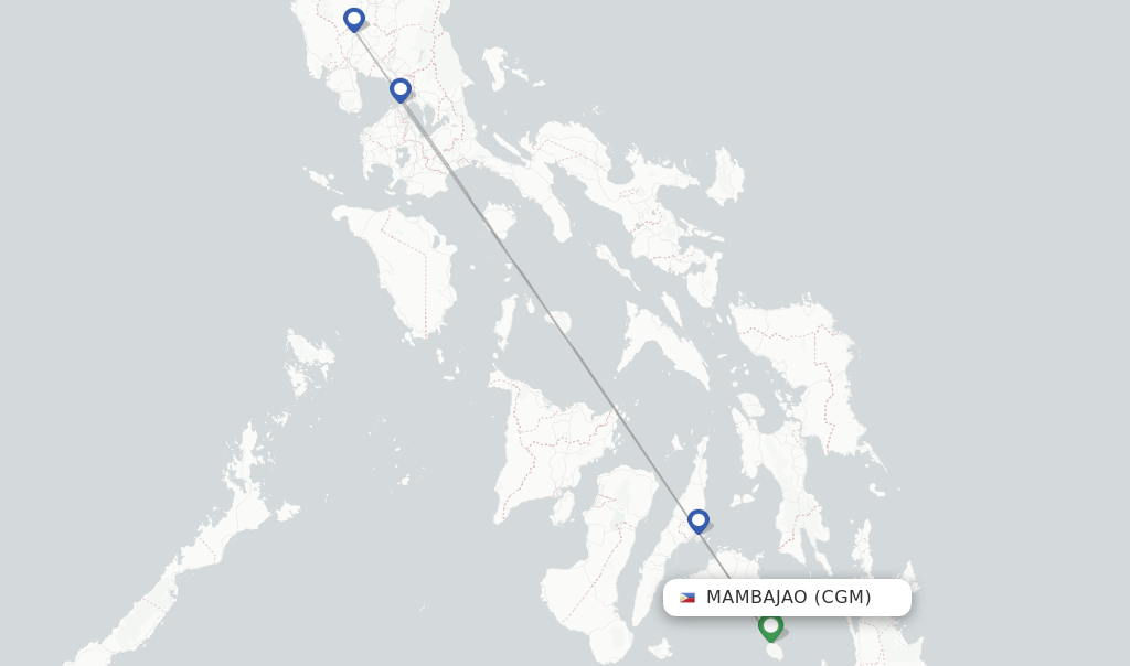 Mambajao flight map