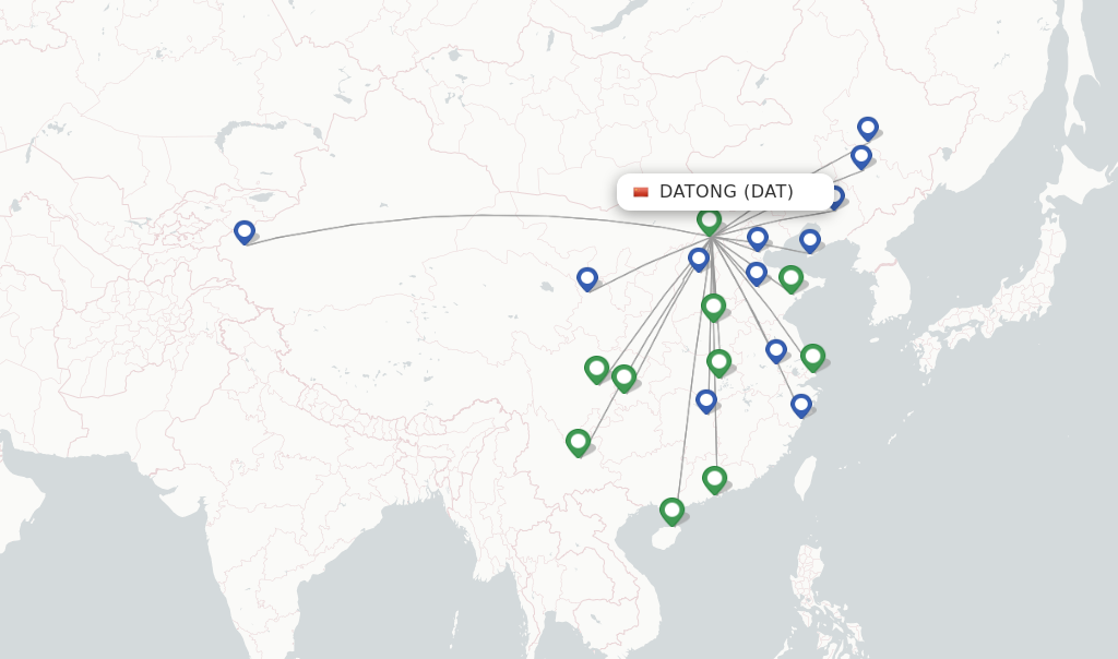 Datong flight map