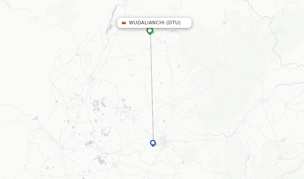 Wudalianchi flight map