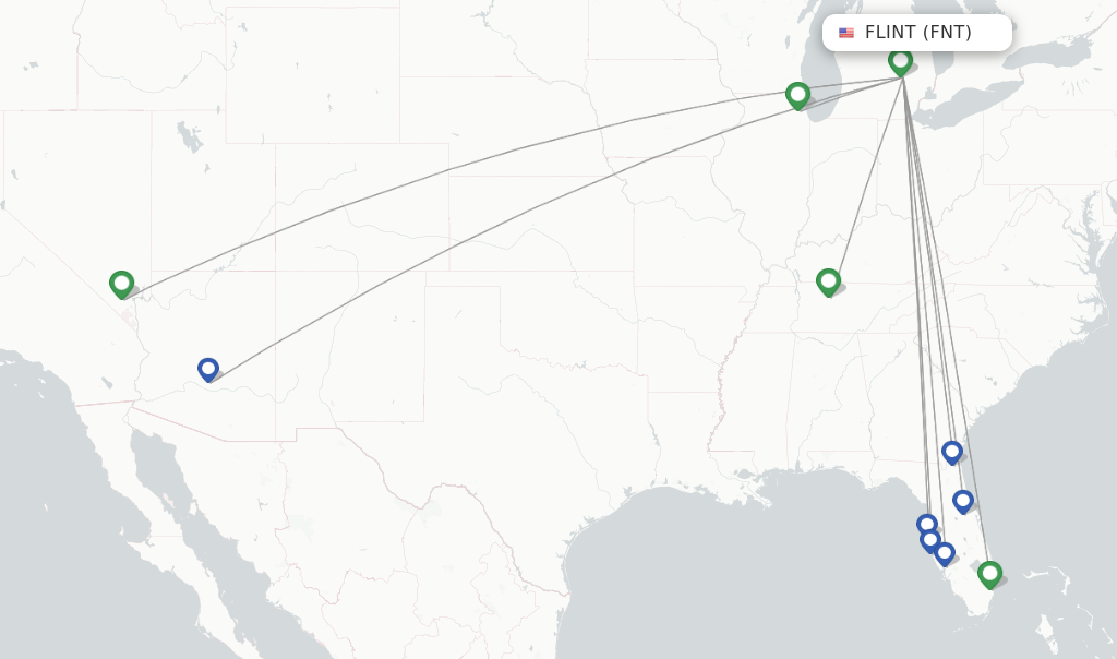 Flint flight map