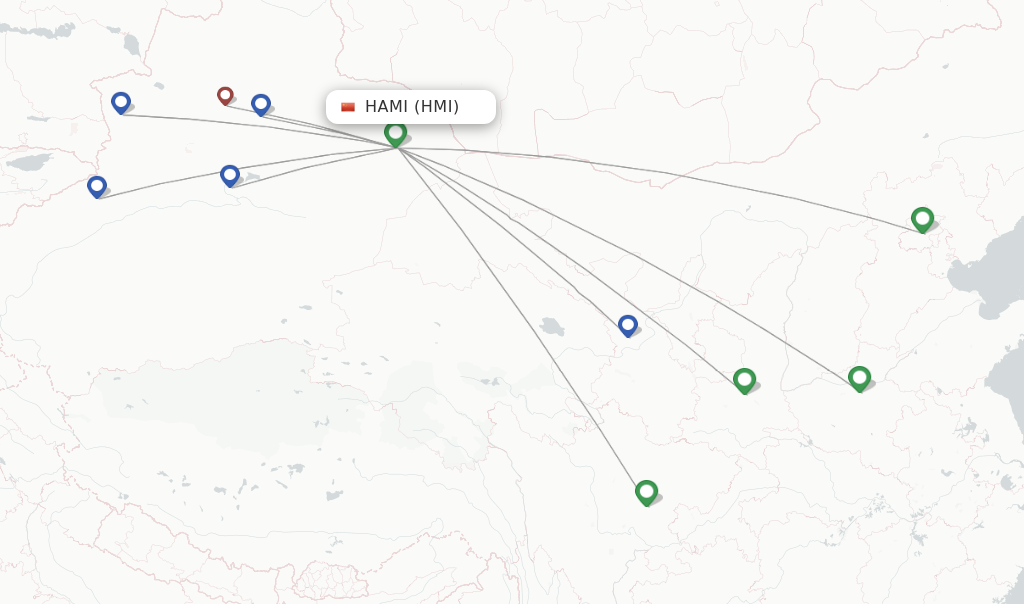Hami flight map