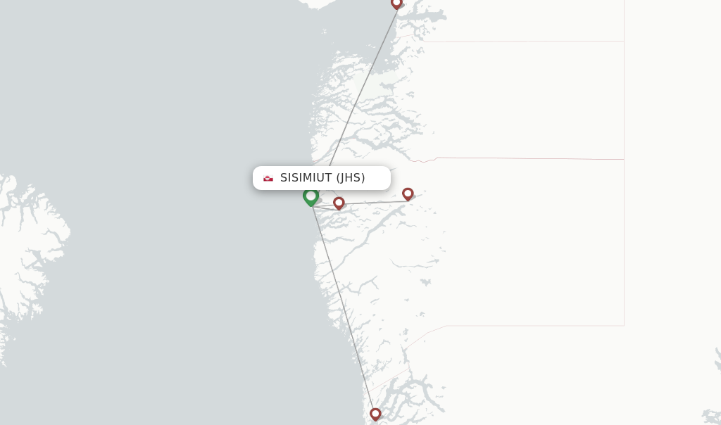 Sisimiut flight map