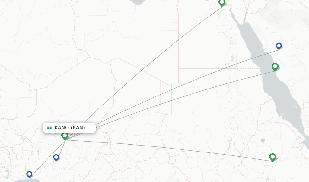 Kano flight map