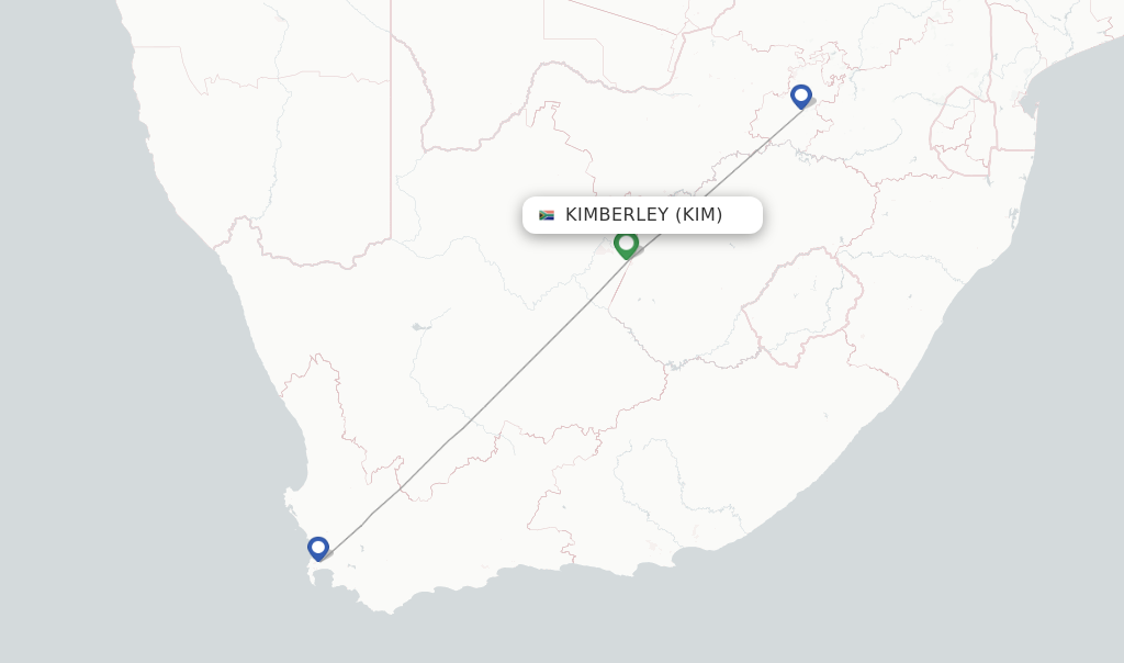 Kimberley flight map
