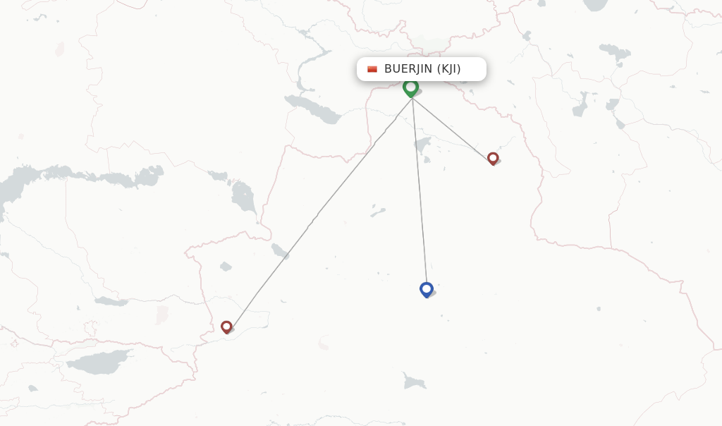 Buerjin flight map