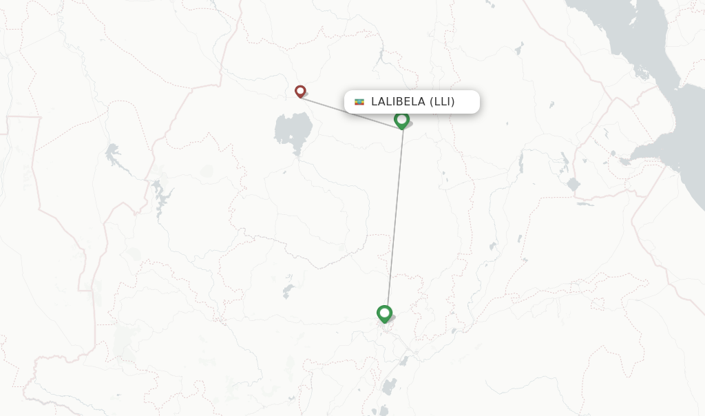 Lalibela flight map