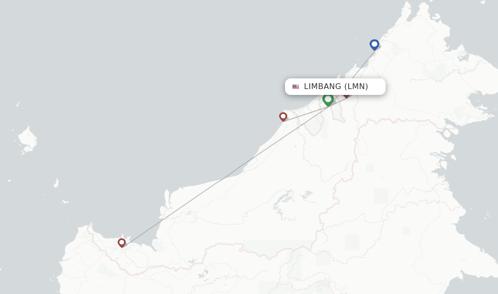 Limbang flight map