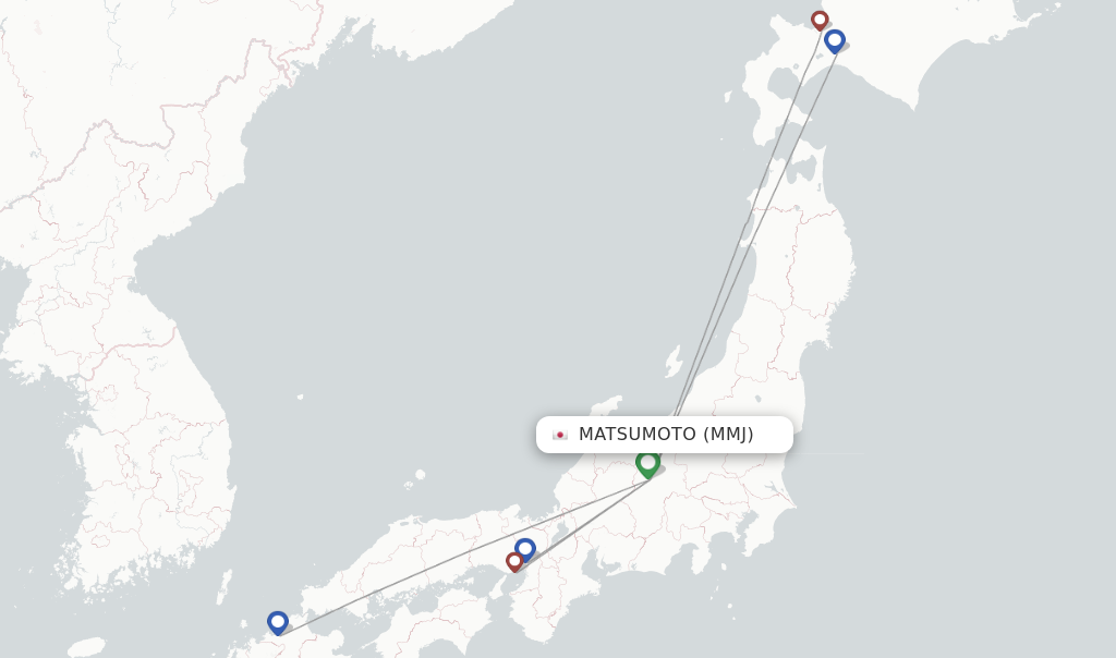 Matsumoto flight map