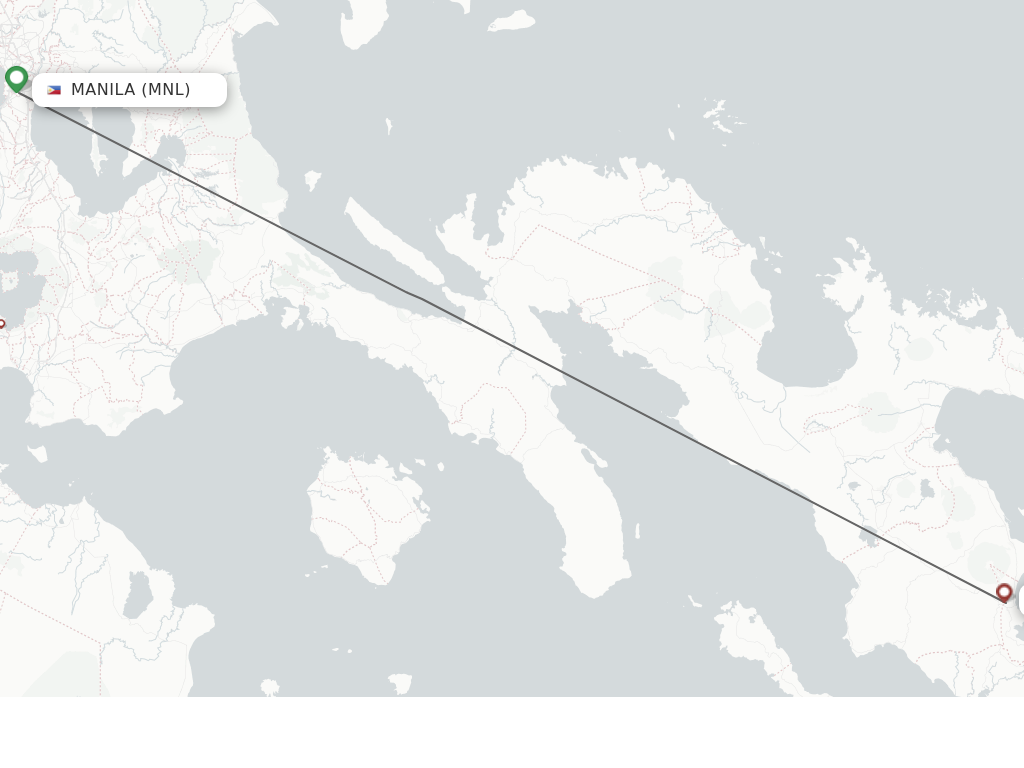 Flights from Manila to Legaspi route map