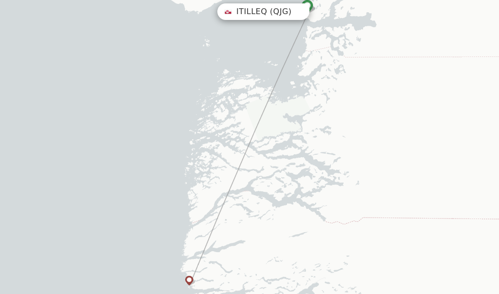 Itilleq flight map