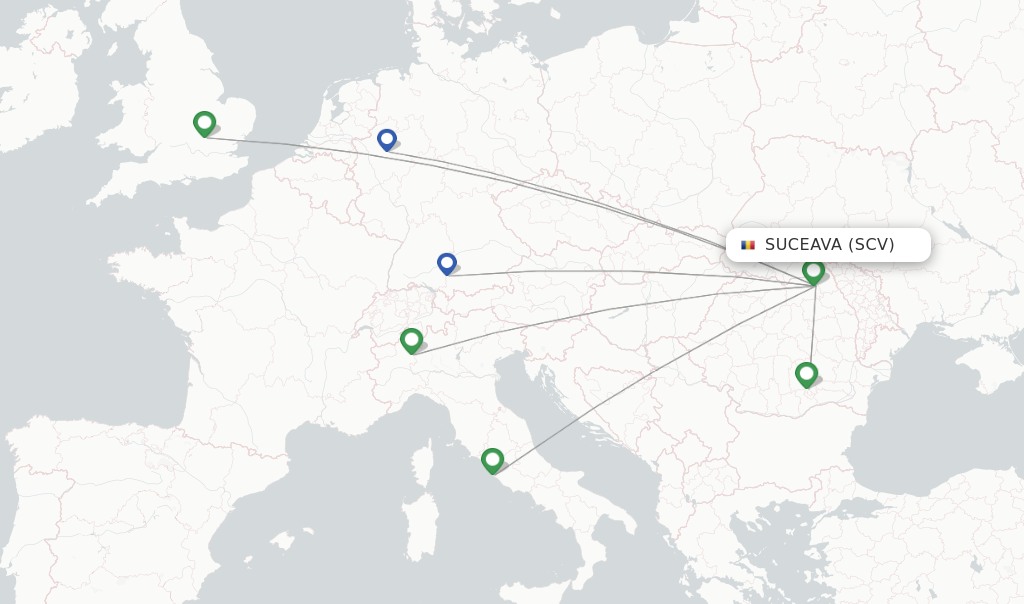 Suceava flight map