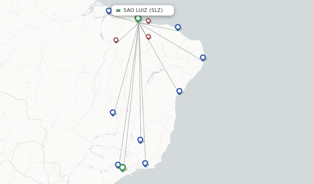 Sao Luiz flight map