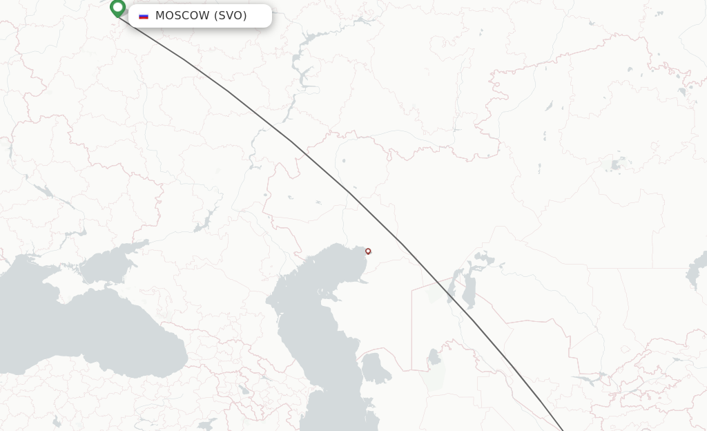 Flights from Moscow to Mazar-I-Sharif route map