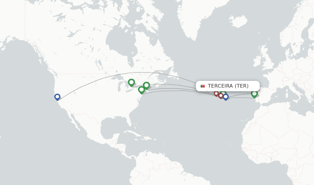 Terceira flight map