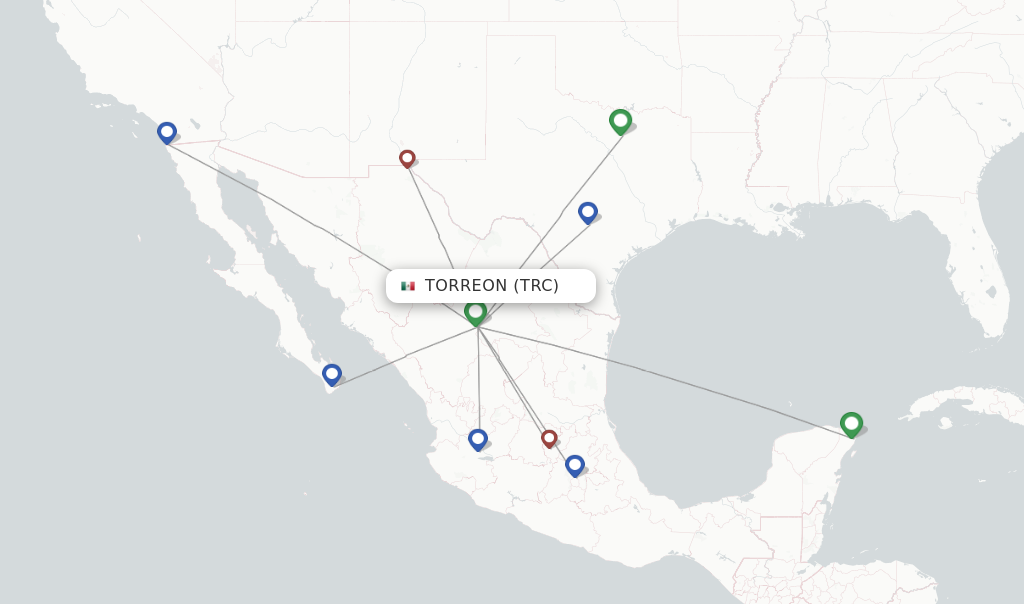 Torreon flight map