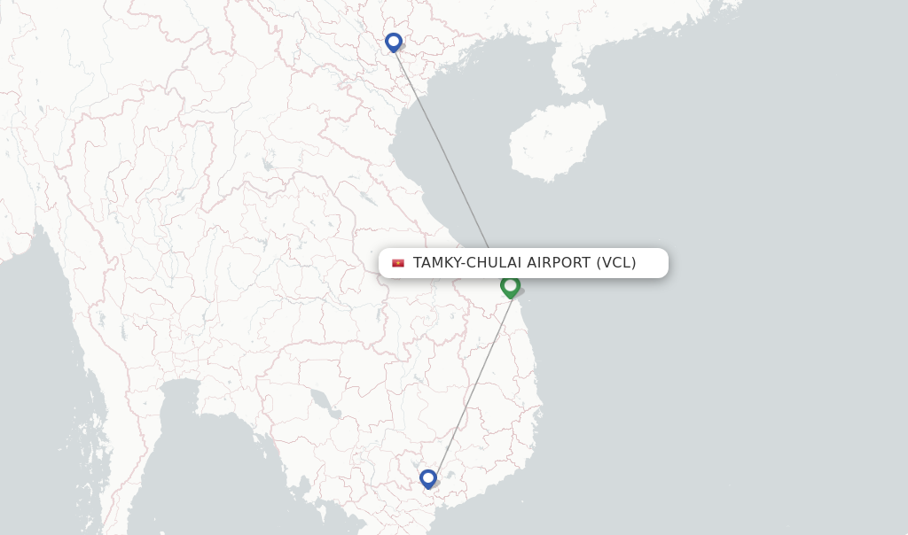 Tamky-Chulai Airport flight map